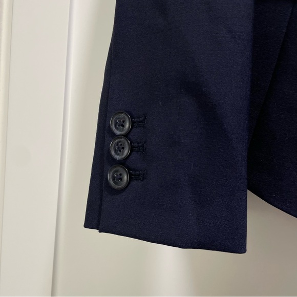 Banana Republic Ryan Fit Tailored Lightweight Wool Blazer Suit Jacket Navy - Picture 4 of 9